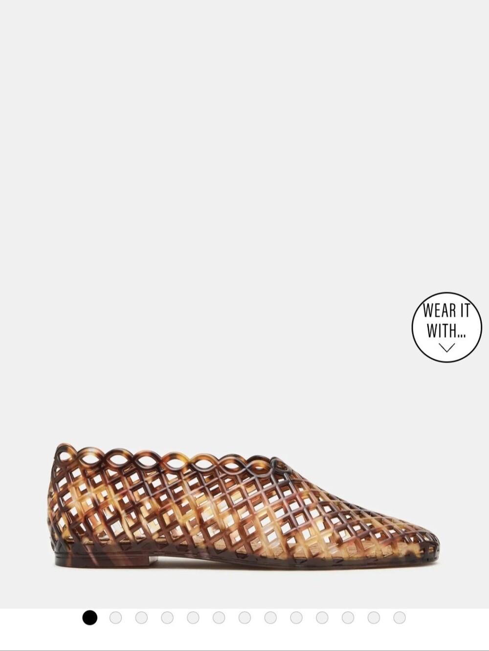 Steve Madden GROVE Tortoise Square-Toe Jelly Flats | Women